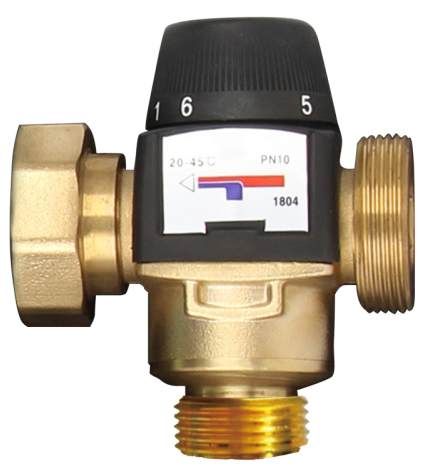 Клапан термостатический смесительный Rommer для группы RDG-1002 (RDG-0019-010021) Клапан термостатический смесительный Rommer для группы RDG-1002 (RDG-0019-010021)