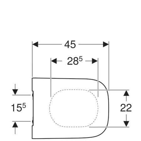 Сиденье для унитаза Geberit Smyle Square c микролифтом, белое (500.687.01.1) Сиденье для унитаза Geberit Smyle Square c микролифтом, белое (500.687.01.1)