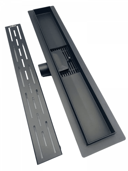 Лоток душевой 600 мм. с сухим затвором Vieir (черный, нерж. сталь, выпуск 40/50 мм.) (DL60-C) Лоток душевой 600 мм. с сухим затвором Vieir (черный, нерж. сталь, выпуск 40/50 мм.) (DL60-C)