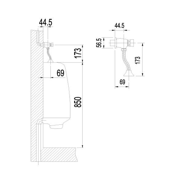 Вентиль для писсуара Lemark Project (LM4612C) Вентиль для писсуара Lemark Project (LM4612C)