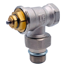 Клапан термостатический Tiemme угловой 1/2" (с уплотн. кольцом) (3310033 / 331H) Клапан термостатический Tiemme угловой 1/2" (с уплотн. кольцом) (3310033 / 331H)