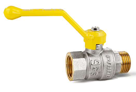 Кран газовый 3/4" ВН шаровый со сгоном LD Pride (желтая ручка) (LD 47.353.20) Кран газовый 3/4" ВН шаровый со сгоном LD Pride (желтая ручка) (LD 47.353.20)