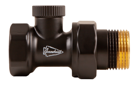 Клапан настроечный угловой 1/2" Arrowhead Black (черный) (215122B) Клапан настроечный угловой 1/2" Arrowhead Black (черный) (215122B)