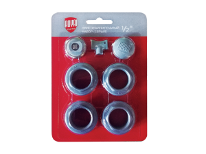 Комплект универсальный для монтажа радиатора Royal Thermo 1/2'' серебристый (RT02.1-2) Комплект универсальный для монтажа радиатора Royal Thermo 1/2'' серебристый (RT02.1-2)