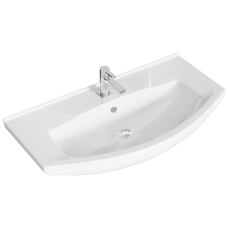 Раковина мебельная Kirovit Элеганс 875x200x455 белая (4620008197456) Раковина мебельная Kirovit Элеганс 875x200x455 белая (4620008197456)