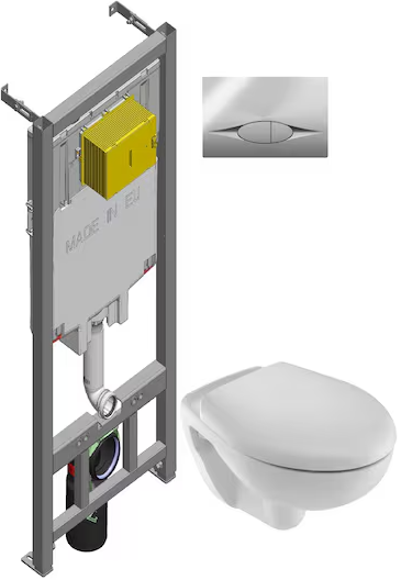 Комплект инсталляция с унитазом Jacob Delafon Out Of Cool Brive сиденьем, клавишей смыва и креплениями (E21733RU-00) Комплект инсталляция с унитазом Jacob Delafon Out Of Cool Brive сиденьем, клавишей смыва и креплениями (E21733RU-00)