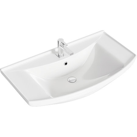 Раковина мебельная Kirovit Стиль 825x220x485 белая (4620008197357) Раковина мебельная Kirovit Стиль 825x220x485 белая (4620008197357)