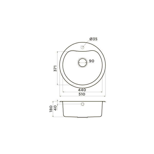 Мойка для кухни врезная Omoikiri Saroma 51-IN 510 нержавеющая сталь (4993007) Мойка для кухни врезная Omoikiri Saroma 51-IN 510 нержавеющая сталь (4993007)