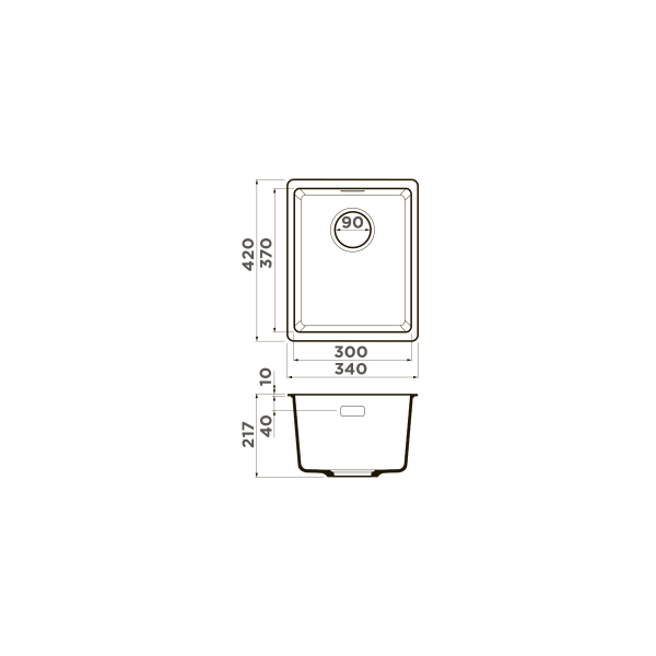 Мойка для кухни врезная Omoikiri Kata 55-2-U-SA 540х420 бежевый (4993421) Мойка для кухни врезная Omoikiri Kata 55-2-U-SA 540х420 бежевый (4993421)