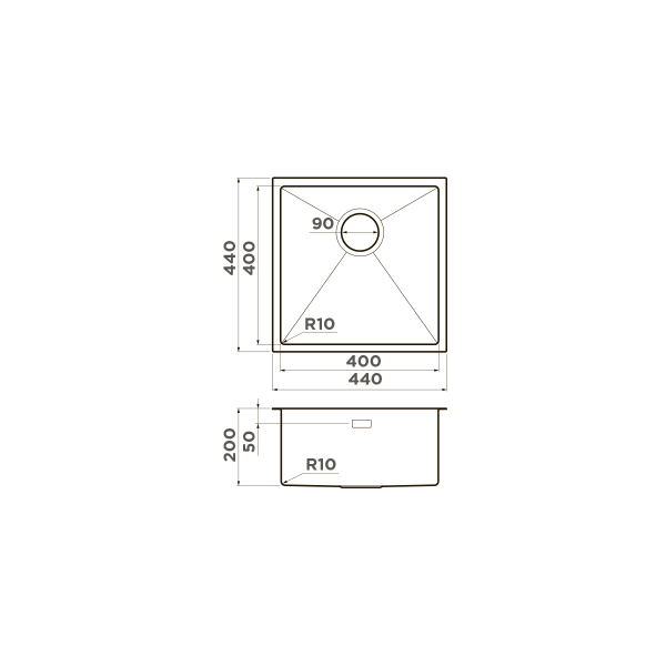 Мойка для кухни врезная Omoikiri Taki 44-U/IF-IN 440x440 нержавеющая сталь (4973044) Мойка для кухни врезная Omoikiri Taki 44-U/IF-IN 440x440 нержавеющая сталь (4973044)
