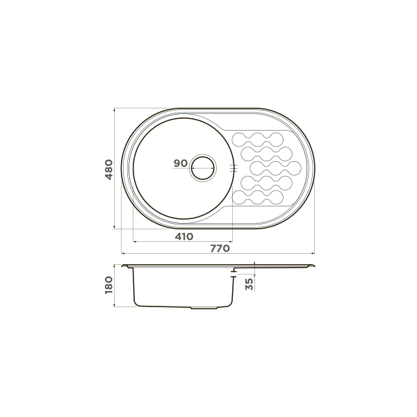 Мойка для кухни врезная Omoikiri Kasumigaura 77-IN 770?480 нержавеющая сталь (4993728) Мойка для кухни врезная Omoikiri Kasumigaura 77-IN 770?480 нержавеющая сталь (4993728)