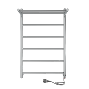 Полотенцесушитель электрический INDIGO LINE с полкой 525*800 серебристый, с полочкой (LСLE80-50PR) Полотенцесушитель электрический INDIGO LINE с полкой 525*800 серебристый, с полочкой (LСLE80-50PR)