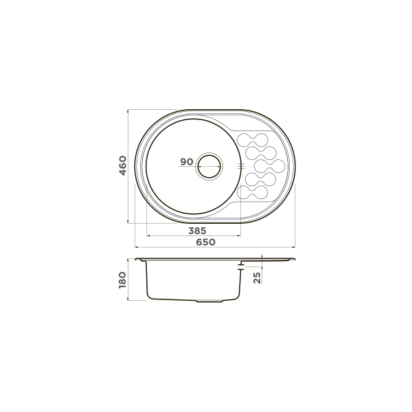 Мойка для кухни врезная Omoikiri Kasumigaura 65-IN 650x460 нержавеющая сталь (4993727) Мойка для кухни врезная Omoikiri Kasumigaura 65-IN 650x460 нержавеющая сталь (4993727)