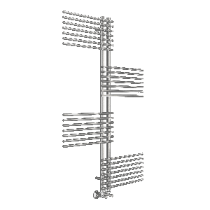 Полотенцесушитель водяной Terminus Европа Lux П28 70x1400 7-7-7-7-7 xром Полотенцесушитель водяной Terminus Европа Lux П28 70x1400 7-7-7-7-7 xром