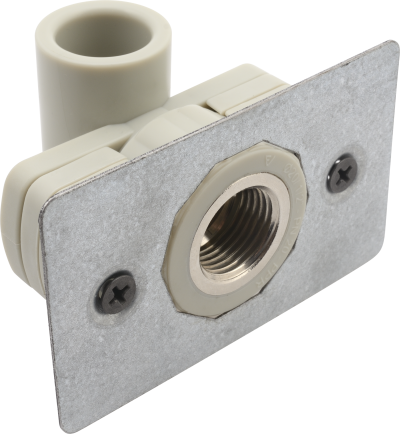 Водорозетка PP-R 20*1/2" В FV-Plast (для гипсокартона, латунь, серая) (AA240020012) Водорозетка PP-R 20*1/2" В FV-Plast (для гипсокартона, латунь, серая) (AA240020012)