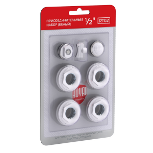Комплект универсальный для монтажа радиатора Royal Thermo 1/2'' белый (RT02.1) Комплект универсальный для монтажа радиатора Royal Thermo 1/2'' белый (RT02.1)