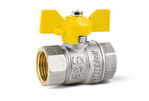 Кран газовый 3/4" ВВ шаровый LD Pride (желтая бабочка) (LD 47.350.20) Кран газовый 3/4" ВВ шаровый LD Pride (желтая бабочка) (LD 47.350.20)