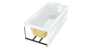 Ванна акриловая Bach Исланд 180*80 система 0, с каркасом Ванна акриловая Bach Исланд 180*80 система 0, с каркасом