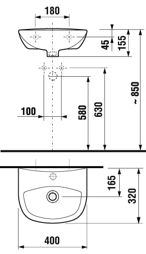 Раковина детская подвесная Jika Zeta 400х320х155 (8.1539.3.000.104.1) Раковина детская подвесная Jika Zeta 400х320х155 (8.1539.3.000.104.1)