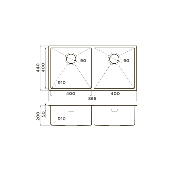 Мойка для кухни врезная Omoikiri Taki 86-2-LG 845x440 cветлое золото (4993792) Мойка для кухни врезная Omoikiri Taki 86-2-LG 845x440 cветлое золото (4993792)