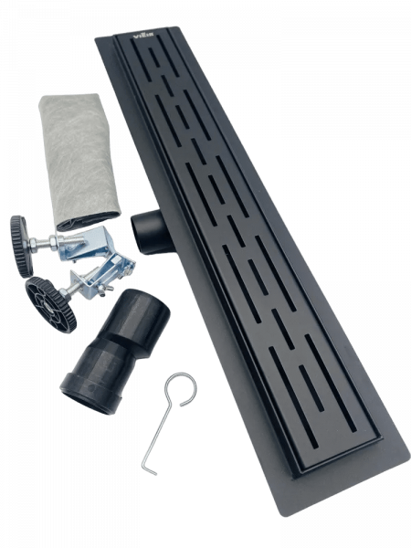 Лоток душевой 500 мм. с сухим затвором Vieir (черный, нерж. сталь, выпуск 40/50 мм.) (DL50-C) Лоток душевой 500 мм. с сухим затвором Vieir (черный, нерж. сталь, выпуск 40/50 мм.) (DL50-C)