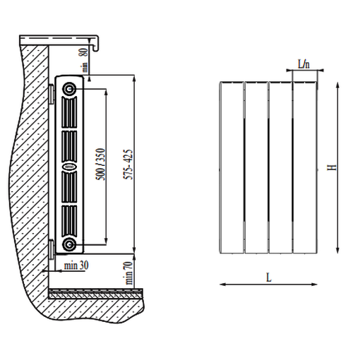Радиатор биметаллический Rifar SUPReMO 500 (10 секций) (RS50010) Радиатор биметаллический Rifar SUPReMO 500 (10 секций) (RS50010)