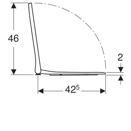 Сиденье для унитаза Geberit Smyle Square c микролифтом, белое (500.687.01.1) Сиденье для унитаза Geberit Smyle Square c микролифтом, белое (500.687.01.1)