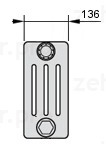 Радиатор стальной Zehnder 4026/9 №1270/7610 9 секций 3/4" RAL 9016 подключение боковое универсальное