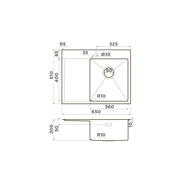 Мойка для кухни врезная Omoikiri Akisame 65-LG-R 650х510 светлое золото (4973084) Мойка для кухни врезная Omoikiri Akisame 65-LG-R 650х510 светлое золото (4973084)