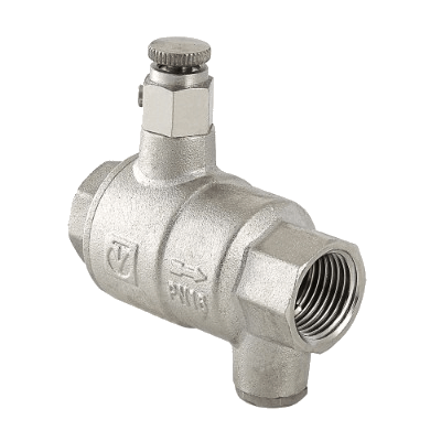 Клапан обратный вертикальный 1 1/4" c дренажем и воздухоотводчиком Valtec (никель) (VT.171.N.07) Клапан обратный вертикальный 1 1/4" c дренажем и воздухоотводчиком Valtec (никель) (VT.171.N.07)