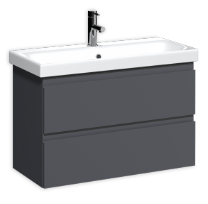 Тумба подвесная Домино Moduo 80 Graffo графит матовый В2 (DGr2101T) Тумба подвесная Домино Moduo 80 Graffo графит матовый В2 (DGr2101T)