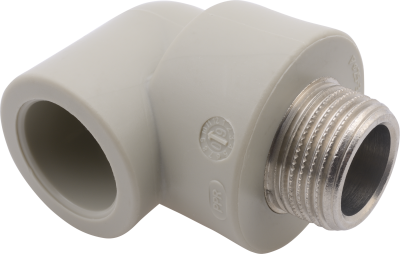 Угольник переходной PP-R 20*1/2"Н FV-Plast (латунь, серый) (AA216020012) Угольник переходной PP-R 20*1/2"Н FV-Plast (латунь, серый) (AA216020012)