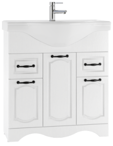 Тумба напольная Домино Классика 80 RICH белое дерево (DR6003T) Тумба напольная Домино Классика 80 RICH белое дерево (DR6003T)