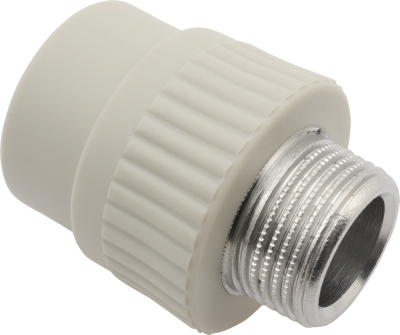 Переход PP-R 20*1/2"Н FV-Plast (латунь, серый) (AA215020012) Переход PP-R 20*1/2"Н FV-Plast (латунь, серый) (AA215020012)