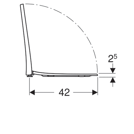 Сиденье для унитаза Geberit Acanto c микролифтом, белое (500.605.01.2) Сиденье для унитаза Geberit Acanto c микролифтом, белое (500.605.01.2)