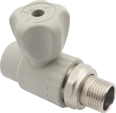 Вентиль радиаторный прямой с накидной гайкой PP-R 25*3/4"Н FV-Plast (латунь, серый) (AA289025034) Вентиль радиаторный прямой с накидной гайкой PP-R 25*3/4"Н FV-Plast (латунь, серый) (AA289025034)