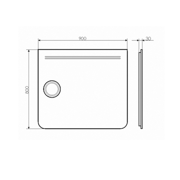 Зеркало Comforty LED 900x800x40 (00-00001228) Зеркало Comforty LED 900x800x40 (00-00001228)