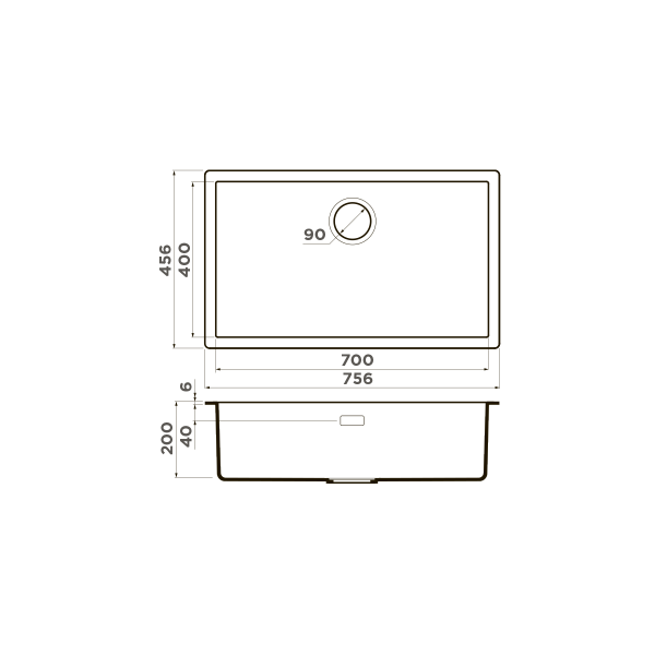 Мойка для кухни врезная Omoikiri Yamakawa 75-U/I-GB 756х456 Графит (4993779) Мойка для кухни врезная Omoikiri Yamakawa 75-U/I-GB 756х456 Графит (4993779)