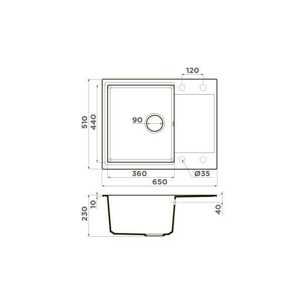 Мойка для кухни врезная Omoikiri Daisen 65-BL 650х510 черный (4993684) Мойка для кухни врезная Omoikiri Daisen 65-BL 650х510 черный (4993684)