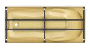 Ванна акриловая Bach Исланд 180*80 система 0, с каркасом Ванна акриловая Bach Исланд 180*80 система 0, с каркасом