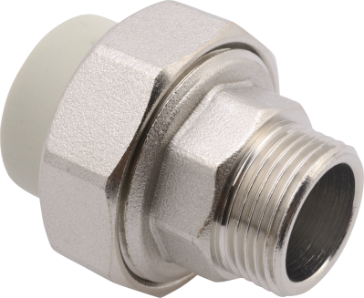 Сгон PP-R 25*1"Н FV-Plast (латунь, серый) (AA237025001) Сгон PP-R 25*1"Н FV-Plast (латунь, серый) (AA237025001)