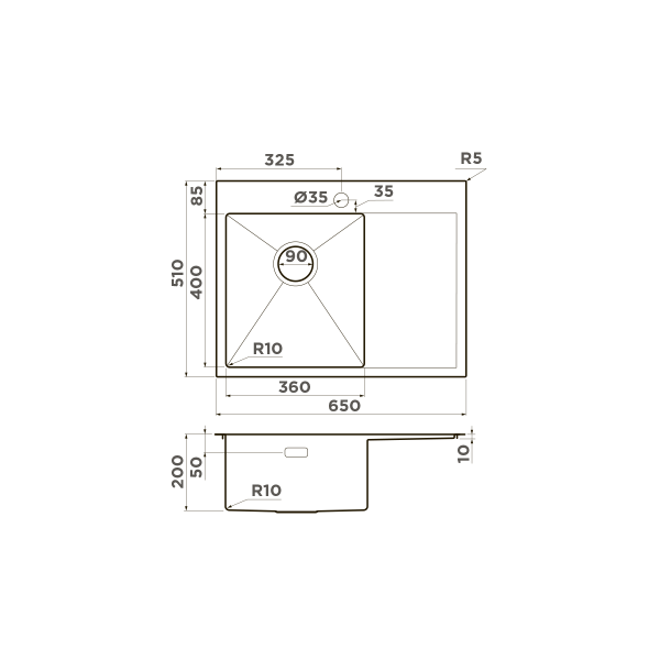 Мойка для кухни врезная Omoikiri Akisame 65-GM-L 650х510 вороненая сталь (4973097) Мойка для кухни врезная Omoikiri Akisame 65-GM-L 650х510 вороненая сталь (4973097)