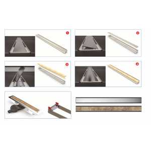 Желоб Berges водосток В1 Keramik 300, матовый хром, S-сифон D50 H60 боковой (090114) Желоб Berges водосток В1 Keramik 300, матовый хром, S-сифон D50 H60 боковой (090114)