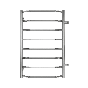 Полотенцесушитель водяной Terminus Виктория econom П8 500x800 Полотенцесушитель водяной Terminus Виктория econom П8 500x800