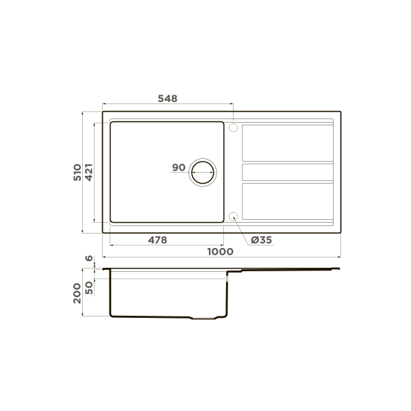 Мойка для кухни врезная Omoikiri Kitagawa 100-GR 1000х510 leningrad grey (4993788) Мойка для кухни врезная Omoikiri Kitagawa 100-GR 1000х510 leningrad grey (4993788)