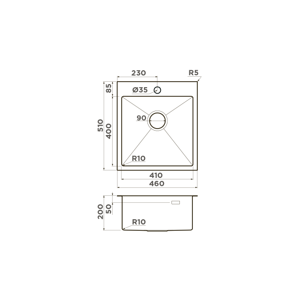 Мойка для кухни врезная Omoikiri Akisame 46-LG 460х510 светлое золото (4973081) Мойка для кухни врезная Omoikiri Akisame 46-LG 460х510 светлое золото (4973081)