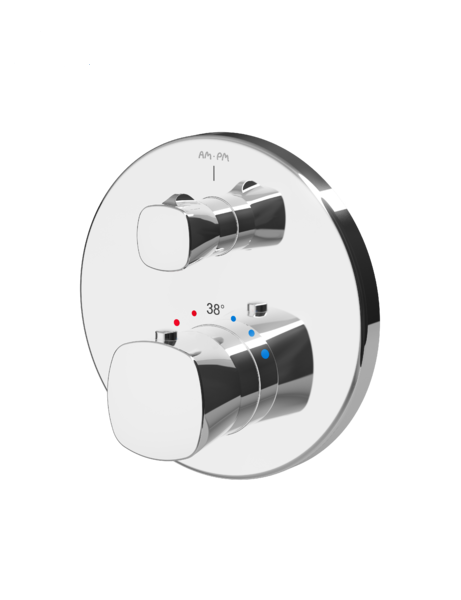 Смеситель термостатический для ванны и душа AM.PM Spirit V2.1 внешняя панель-переключатель, монтируемый в стену, хром (F71A85500) Смеситель термостатический для ванны и душа AM.PM Spirit V2.1 внешняя панель-переключатель, монтируемый в стену, хром (F71A85500)