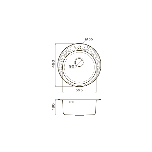 Мойка для кухни врезная Omoikiri Tovada 49-IN 490 нержавеющая сталь (4993006) Мойка для кухни врезная Omoikiri Tovada 49-IN 490 нержавеющая сталь (4993006)