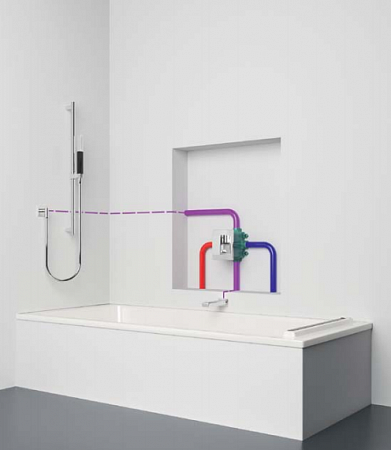 Смеситель для ванны и душа Jacob Delafon Symbol внешняя часть, хром (E98724-CP) Смеситель для ванны и душа Jacob Delafon Symbol внешняя часть, хром (E98724-CP)