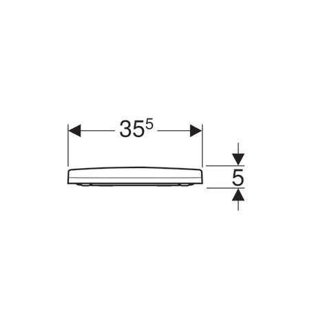 Сиденье для унитаза Geberit Acanto c микролифтом, белое (500.605.01.2) Сиденье для унитаза Geberit Acanto c микролифтом, белое (500.605.01.2)